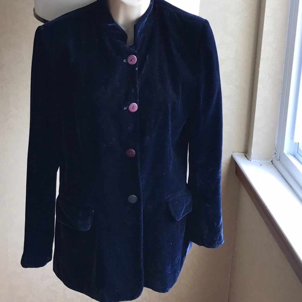 Navy Velvet Jacket
